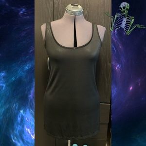 💀 Shiny Black Tank Dress